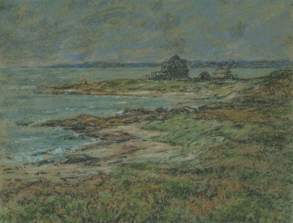 First House White's Point 9 ¼ x &frac78; in. pastel before 1914 #F4CA