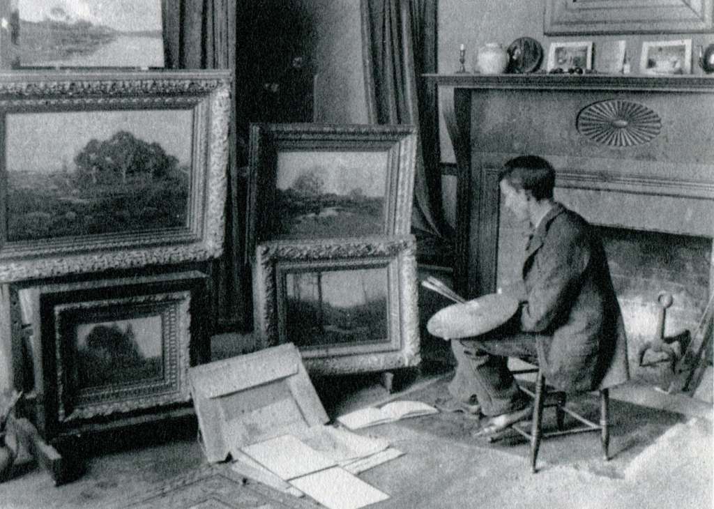 Henry C. White in his Hartford Studio ca. 1895